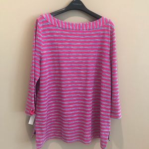 Talbots Boatneck Striped Top